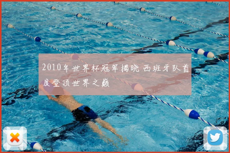2010年世界杯冠军揭晓 西班牙队首度登顶世界之巅